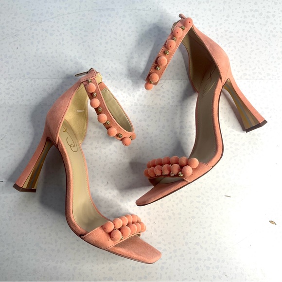 Sam Edelman Shoes - SAM EDELMAN Luella Canyon Clay Ankle Strap Heels Size 9.5